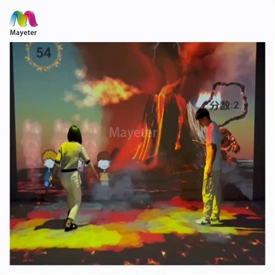 3D ieskaujoša istabas hologrāfiska interaktīva paplašinātās realitātes sienas/grīdas projekcijas spēle